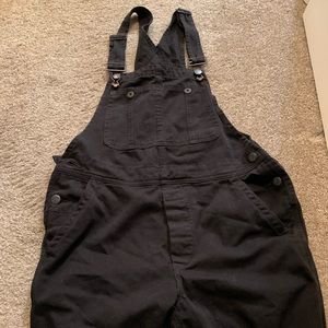 Free People Black Overalls size 27